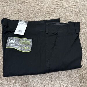 Lee Pants Men 42x29 Black Extreme Comfort Straight fit big and tall